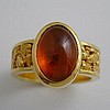 6.77c Hessonite Garnet Ring